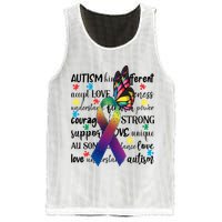 Autism Acceptance Butterfly Different Is Beautiful Mesh Reversible Basketball Jersey Tank