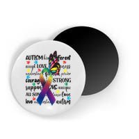 Autism Acceptance Butterfly Different Is Beautiful Magnet