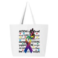 Autism Acceptance Butterfly Different Is Beautiful 25L Jumbo Tote