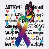 Autism Acceptance Butterfly Different Is Beautiful Baby Bodysuit