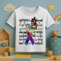 Autism Acceptance Butterfly Different Is Beautiful Toddler T-Shirt