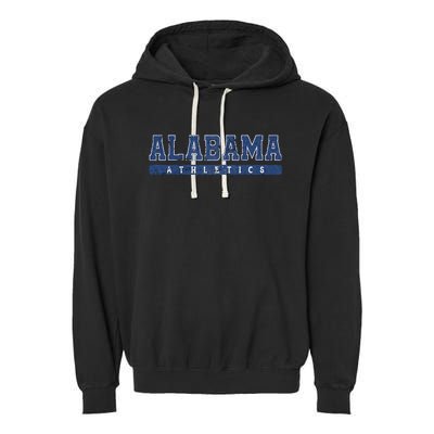 Alabama Athletics Blue Vintage Text Garment-Dyed Fleece Hoodie