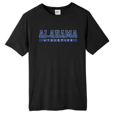 Alabama Athletics Blue Vintage Text Tall Fusion ChromaSoft Performance T-Shirt