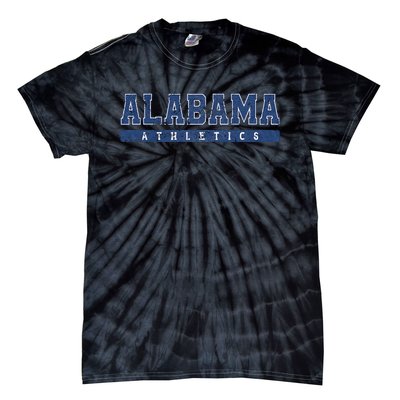 Alabama Athletics Blue Vintage Text Tie-Dye T-Shirt