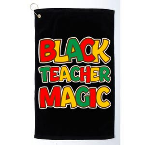 Afro America Black Teacher Magic Black History Gift Platinum Collection Golf Towel