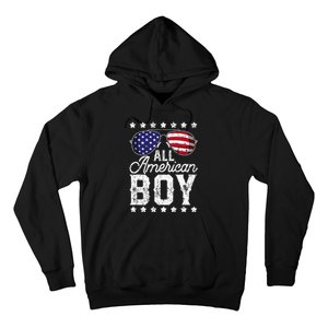 All American Boy 4th Of July Usa Sunglasses Family Matching Hoodie