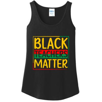 Afro America Black Teachers Matter For Black History Month Gift Ladies Essential Tank