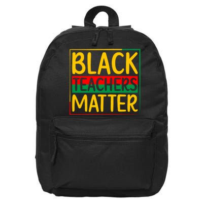 Afro America Black Teachers Matter For Black History Month Gift 16 in Basic Backpack