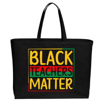 Afro America Black Teachers Matter For Black History Month Gift Cotton Canvas Jumbo Tote