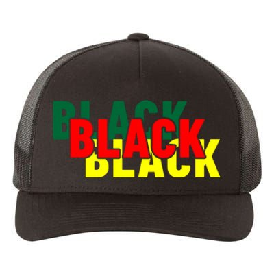 African American Black Black Black For Black History Month Yupoong Adult 5-Panel Trucker Hat