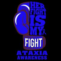 Ataxia Awareness Boxing Her Fight Is My Fight Blue Ribbon Visor
