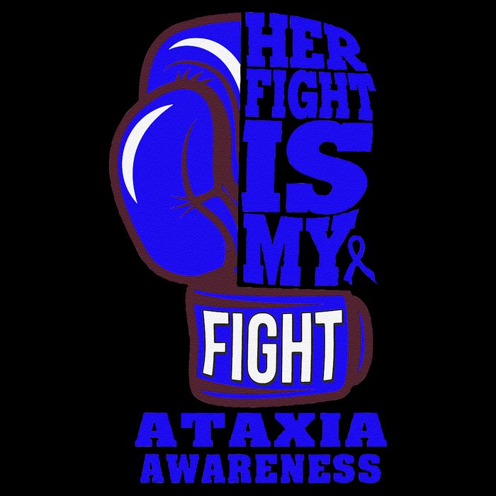 Ataxia Awareness Boxing Her Fight Is My Fight Blue Ribbon Visor