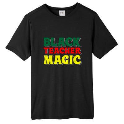 African American Black Teacher Magic For Black History Month Tall Fusion ChromaSoft Performance T-Shirt