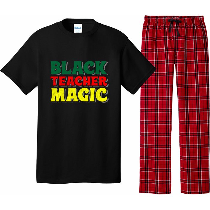 African American Black Teacher Magic For Black History Month Pajama Set