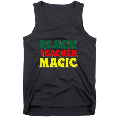 African American Black Teacher Magic For Black History Month Tank Top