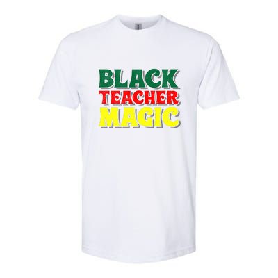 African American Black Teacher Magic For Black History Month Softstyle CVC T-Shirt