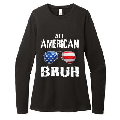 All American Bruh 4th Of July Boy Patriotic Womens CVC Long Sleeve Shirt