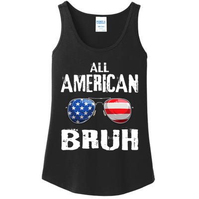 All American Bruh 4th Of July Boy Patriotic Ladies Essential Tank