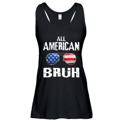 All American Bruh 4th Of July Boy Patriotic Ladies Essential Flowy Tank