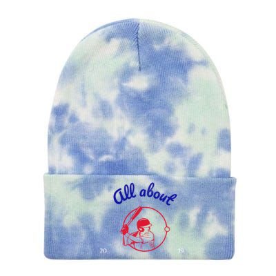 All About Baseball Fans 2019Tee Gift Tie Dye 12in Knit Beanie