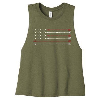 Archery Archer Bow Hunting Hunt Women's Racerback Cropped Tank