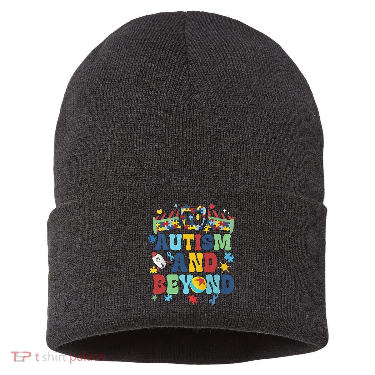Autism And Beyond Autism Awareness Cowboy Sustainable Knit Beanie