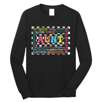 Amazing Aunt Birthday MothersS Day Best Idea For Cool Aunt Long Sleeve Shirt