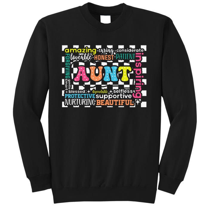 Amazing Aunt Birthday MothersS Day Best Idea For Cool Aunt Sweatshirt