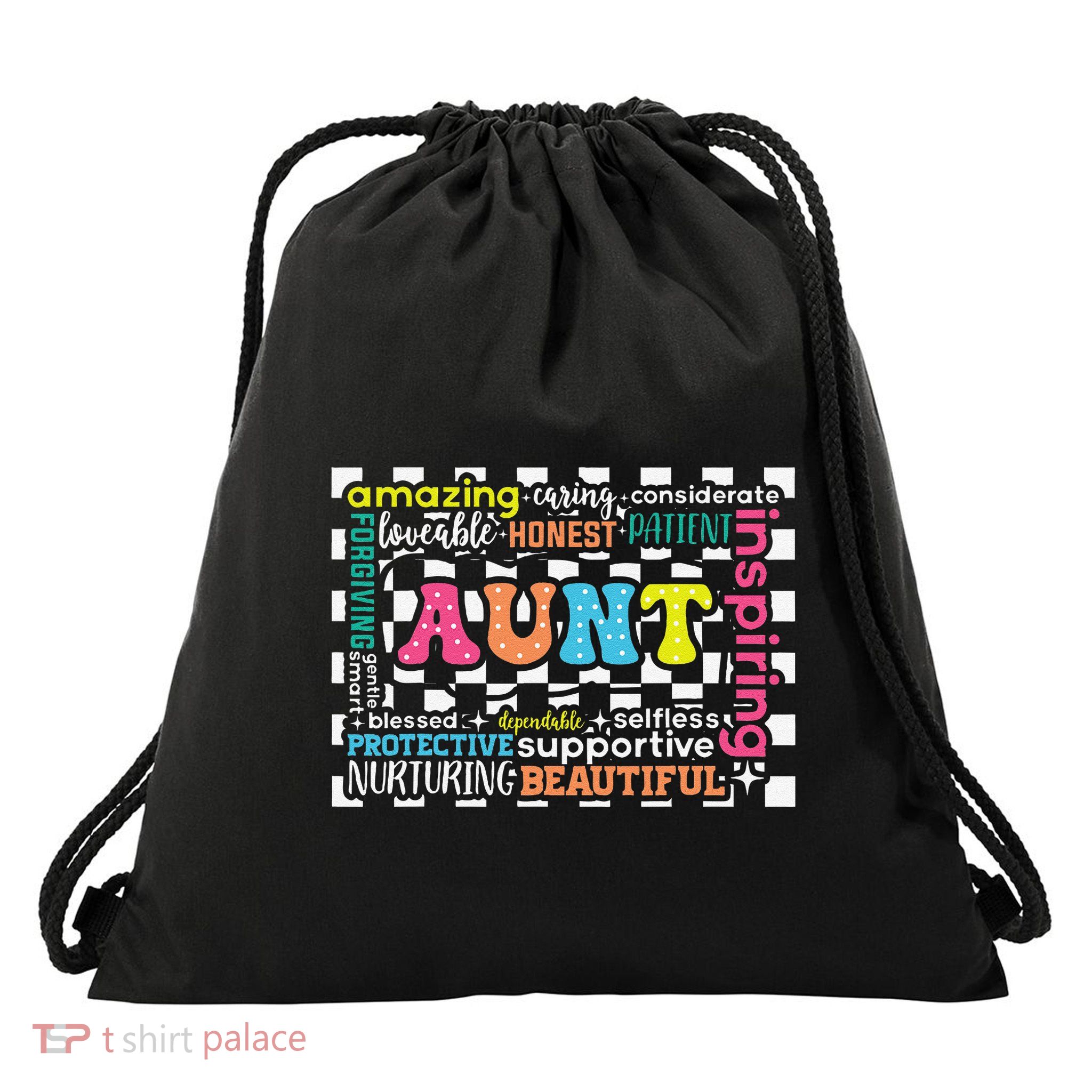 Amazing Aunt Birthday MothersS Day Best Idea For Cool Aunt Drawstring Bag