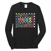 Amazing Aunt Birthday MothersS Day Best Idea For Cool Aunt Tall Long Sleeve T-Shirt