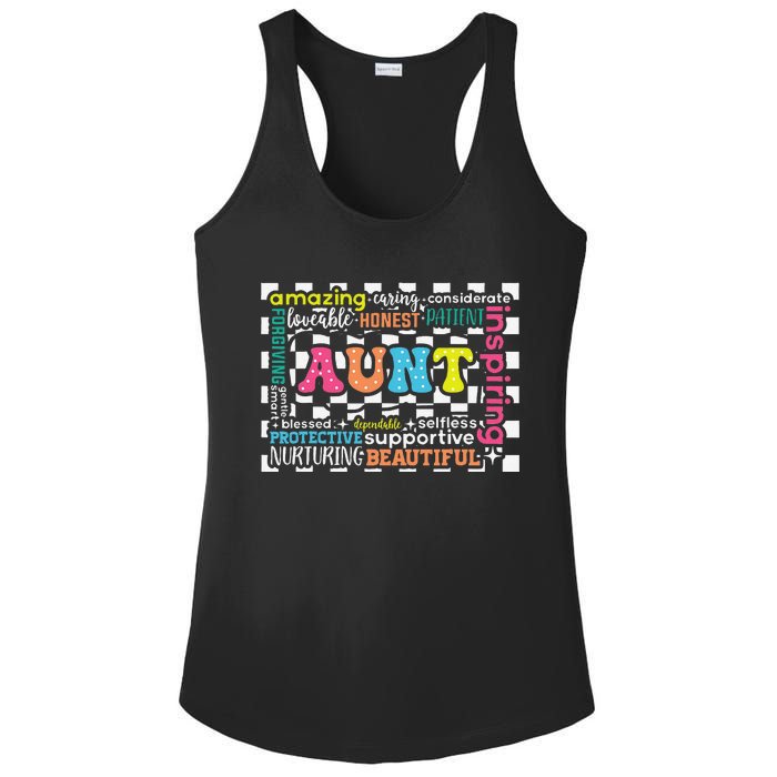 Amazing Aunt Birthday MothersS Day Best Idea For Cool Aunt Ladies PosiCharge Competitor Racerback Tank