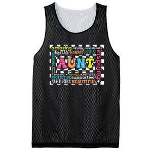 Amazing Aunt Birthday MothersS Day Best Idea For Cool Aunt Mesh Reversible Basketball Jersey Tank