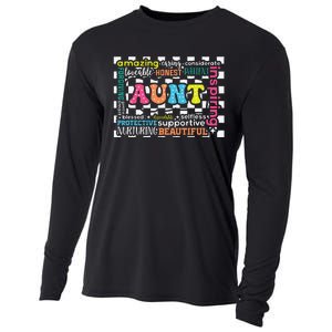 Amazing Aunt Birthday MothersS Day Best Idea For Cool Aunt Cooling Performance Long Sleeve Crew