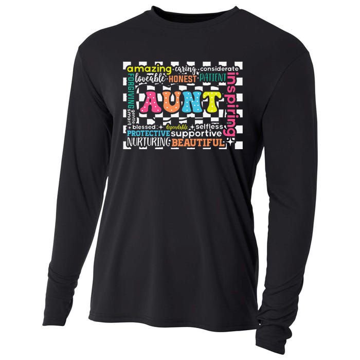 Amazing Aunt Birthday MothersS Day Best Idea For Cool Aunt Cooling Performance Long Sleeve Crew