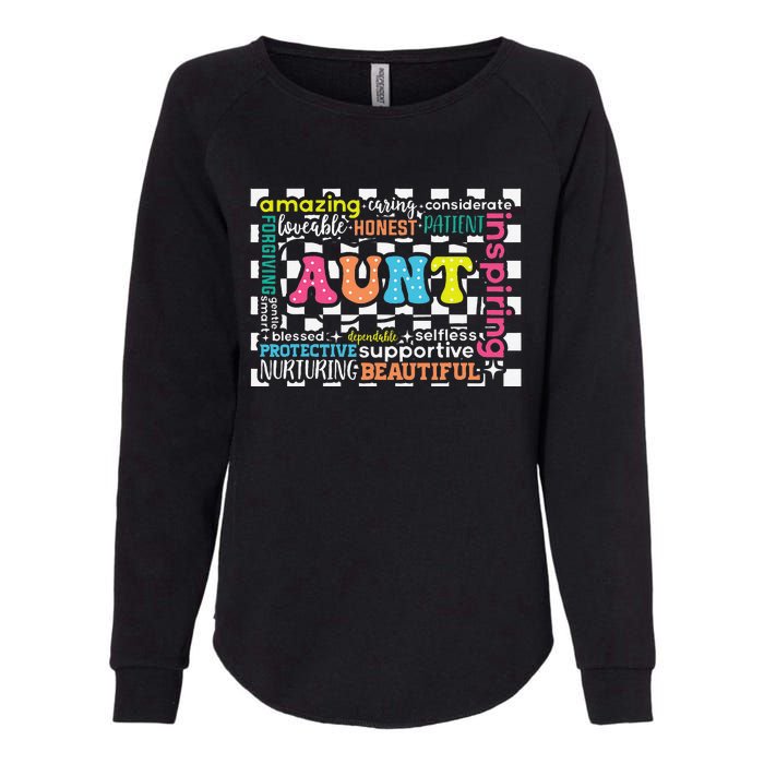 Amazing Aunt Birthday MothersS Day Best Idea For Cool Aunt Womens California Wash Sweatshirt