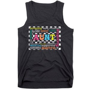 Amazing Aunt Birthday MothersS Day Best Idea For Cool Aunt Tank Top