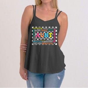 Amazing Aunt Birthday MothersS Day Best Idea For Cool Aunt Women's Strappy Tank