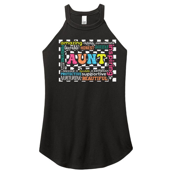 Amazing Aunt Birthday MothersS Day Best Idea For Cool Aunt Women's Perfect Tri Rocker Tank