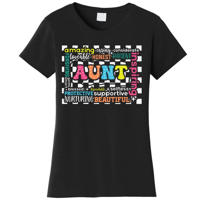 Amazing Aunt Birthday MothersS Day Best Idea For Cool Aunt Women's T-Shirt