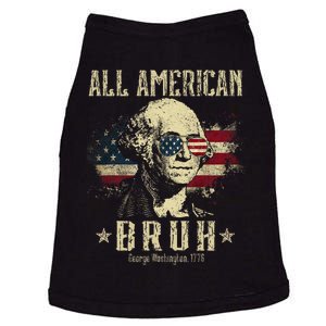 All American Bruh 4th Of July Boy Patriotic Doggie Tank