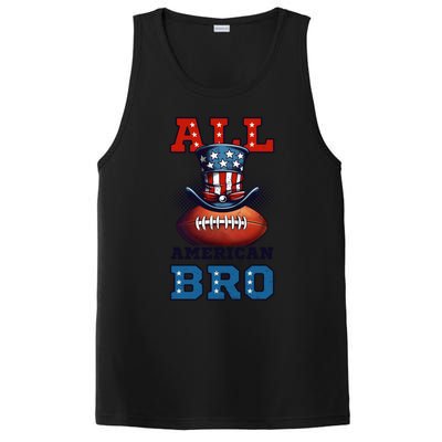 All American Bro Design 4th Of July Football Great Gift PosiCharge Competitor Tank