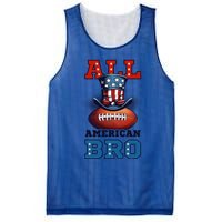 All American Bro Design 4th Of July Football Great Gift Mesh Reversible Basketball Jersey Tank