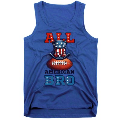 All American Bro Design 4th Of July Football Great Gift Tank Top