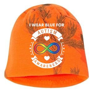 Autism Awareness Blue / Neurodiversity Acceptance Support Meaningful Gift Kati - Camo Knit Beanie