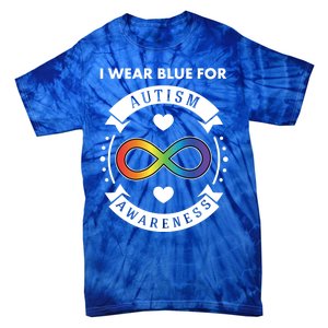 Autism Awareness Blue / Neurodiversity Acceptance Support Meaningful Gift Tie-Dye T-Shirt