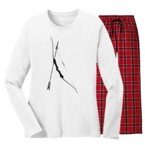 Arrow And Bow Shirts Archery Women's Long Sleeve Flannel Pajama Set 