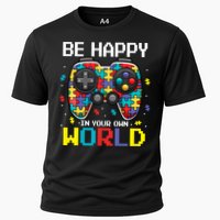 Autism Awareness Be Happy In Your Own World Gamer Performance Shirt