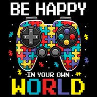 Autism Awareness Be Happy In Your Own World Gamer Impact Tech Backpack