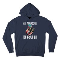 All American Bruh 4th Of July Patriotic Bigfoot Hoodie