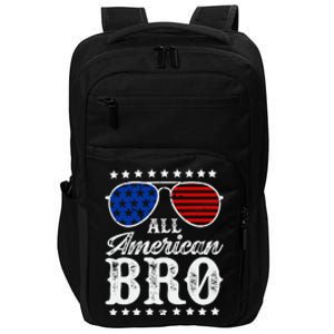 All American Bro 4th Of July Family Matching Sunglasses Impact Tech Backpack